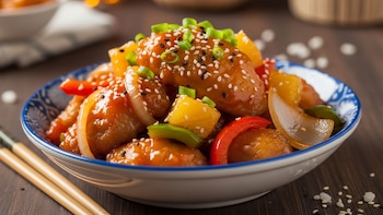 Pollo agridulce estilo chino con fideos: la receta casera que lleva el sabor oriental directo a tu mesa