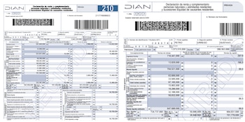 Declaración de renta de Petro
