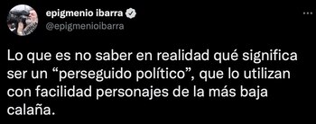 Sin mencionar su nombre, Ibarra