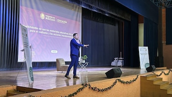 Sady Loaiza durante un evento en Puebla el 21 de julio de 2024. (Crédito: Facebook | Sady Arturo Loaiza Escalona)