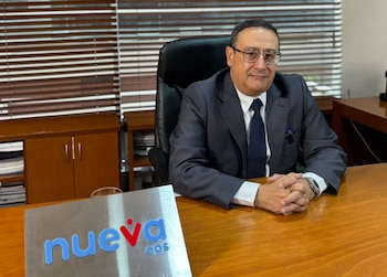 Roberto Solano Navarra, agente especial interventor de Nueva EPS, pidió a los usuarios reportar cualquier solicitud irregular - crédito Nueva EPS