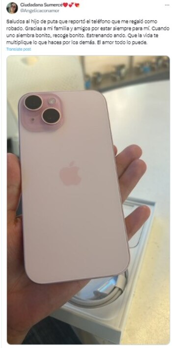 Usuaria mostró en X que