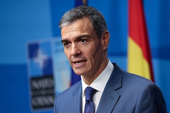 Sánchez durante la conferencia de