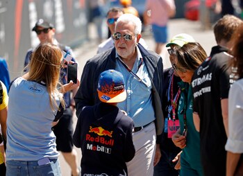 Lawrence Stroll en el Gran Premio de Emillia Romagna. (Ciro De Luca/REUTERS)