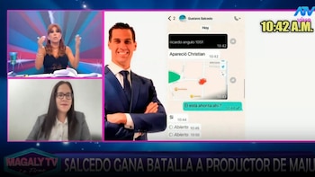 Magaly Medina ofrece a la justicia grabación inédita de conversación con Gustavo Salcedo: “Nunca la hemos puesto al aire”