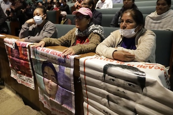 25/07/2023 María Jesús Tlatempa, madre de José Eduardo Bartolo, uno de los 43 jóvenes estudiantes de la Escuela Normal de Ayotzinapa desaparecidos en Iguala en 2014, durante el VI Informe del Grupo Interdisciplinario de Expertos Independientes (GIEI)
SOCIEDAD
Europa Press/Contacto/Luis Barron