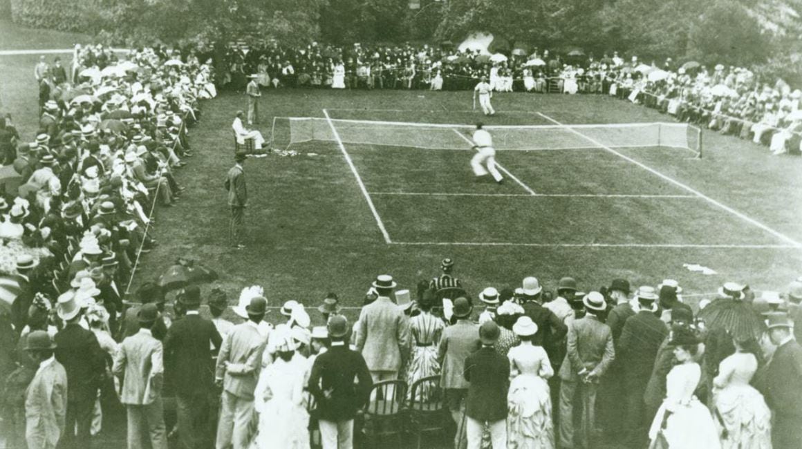 El US Open en sus inicios (Crédito: US Open / International Tennis Hall of Fame)