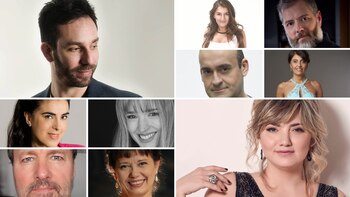 Algunos de los cantantes de