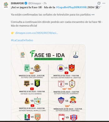 Así fue el anuncio de la Dimayor sobre cómo se transmitirán los partidos de Copa BetPlay - crédito Dimayor