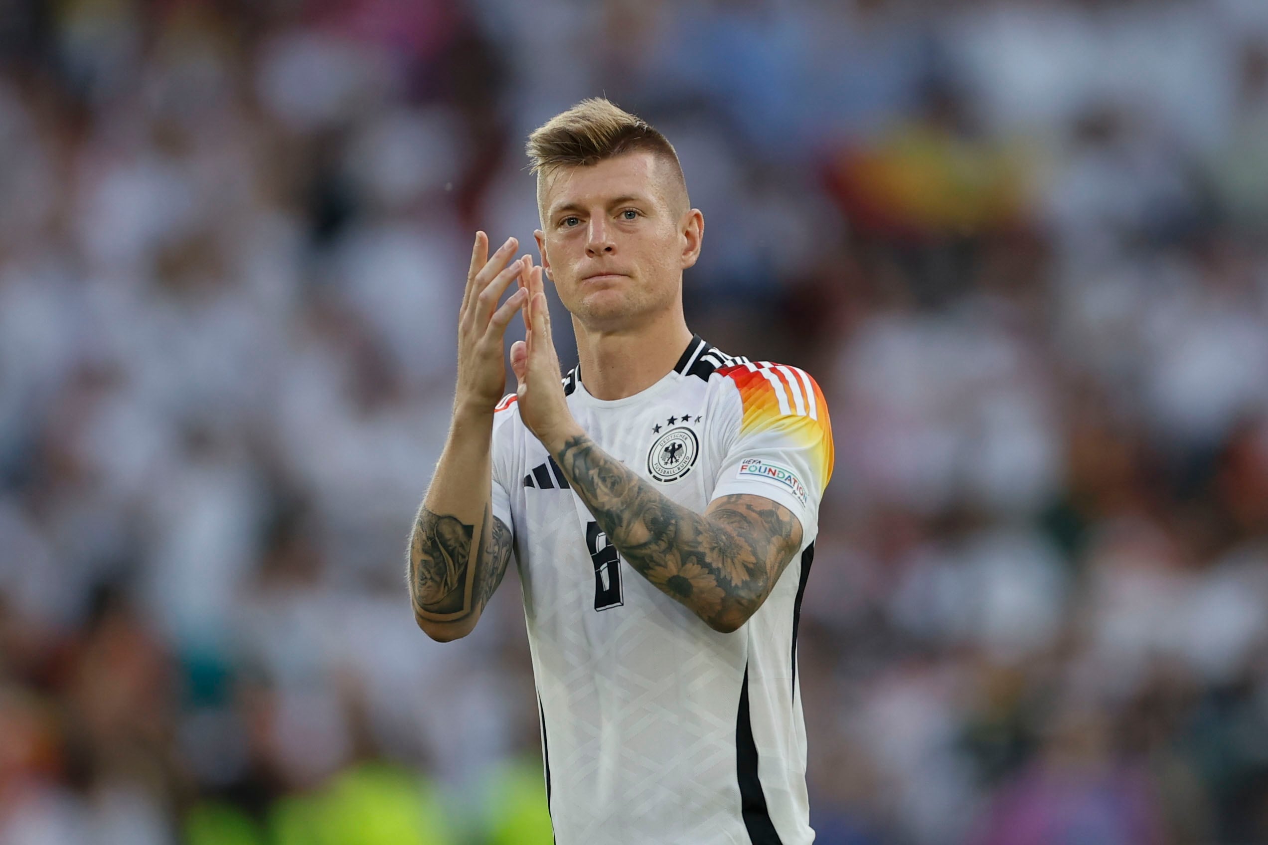 El centrocampista de la selección alemana Toni Kroos. (Alberto Estévez/EFE)