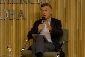 Mauricio Macri en la Bolsa