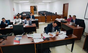 Audiencia de formulación de cargos del caso Plaga. (X/ Jacqueline Rodas)