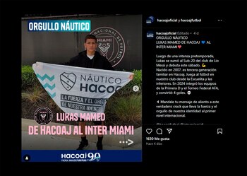 Lukas Mamed jugó en Náutico