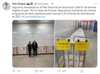 Duque anuncia que las vacunas