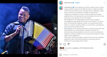Adriana Lucía recordó su experiencia