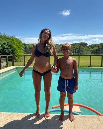 Madre e hijo disfrutando del