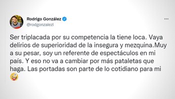 Rodrigo González se defendió de