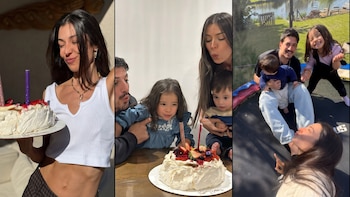 "Tengo todo", el mensaje de la China Ansa en su íntimo cumpleaños entre inflables, velas y su familia