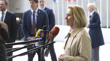 Kallas espera "decisiones positivas" que desbloqueen el miércoles el préstamo de 90.000 millones a Kiev