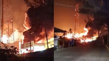 Se reportó fuerte incendio en