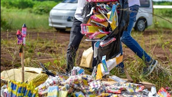 Tolerancia cero a la pirotecnia ilegal: Destruyen más de 10 mil artefactos incautados en República Dominicana