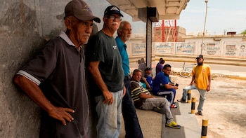 La fila de las personas