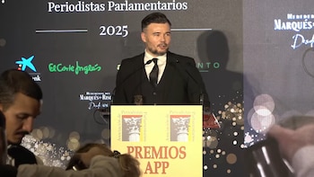 Gabriel Rufián, en los Premios