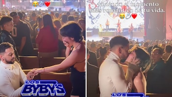 Los Bybys convierten su concierto en una escena de amor: fan le pide matrimonio a su novia frente al público