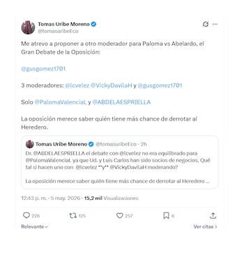 Tomás Uribe Moreno y sus críticas a Abelardo de la Espriella