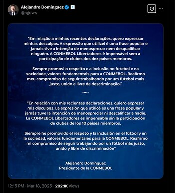 El pedido de disculpas de