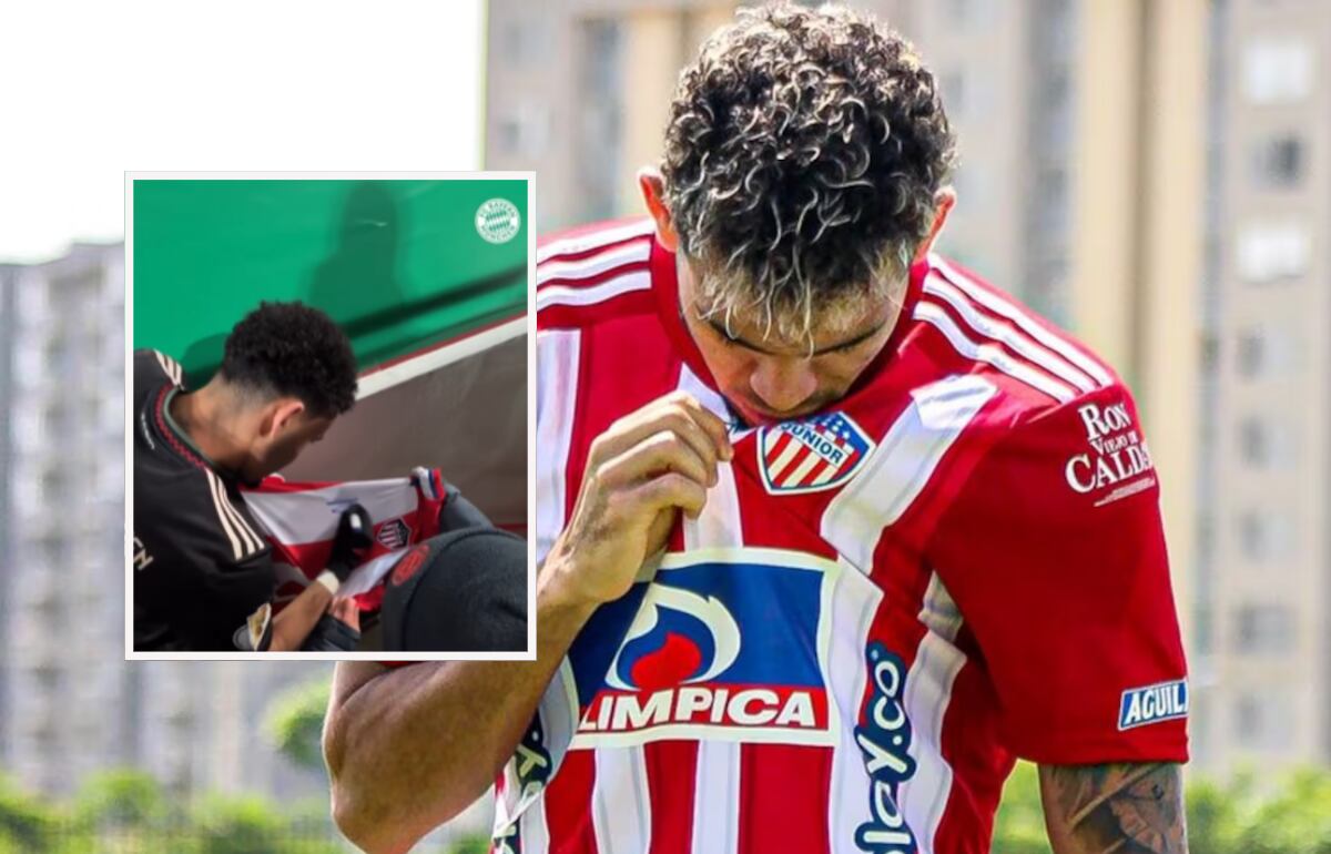 El guajiro fue titular con el Bayern en los octavos de final de la Copa de Alemania - crédito JuniorFC/BayernMúnich