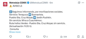 El Metrobús de la Ciudad