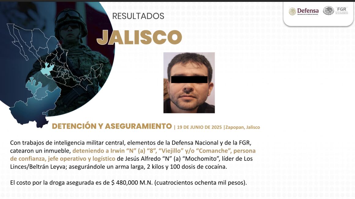 Parte de lo informado por las autoridades federales (SSPC)