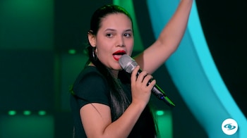 La participante lo intentó, pero no lo logró - crédito Emisión Yo me llamo / Caracol Televisión