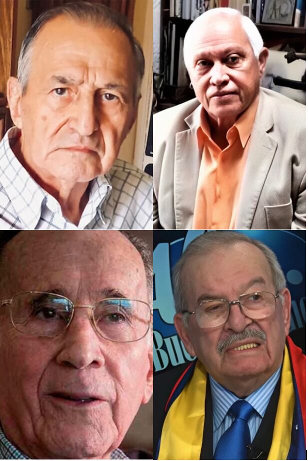 El presidente del FIM junto a exministros de Defensa Montero Revete, Ochoa Antich y Narváez Churión del Frente INstitucional Militar