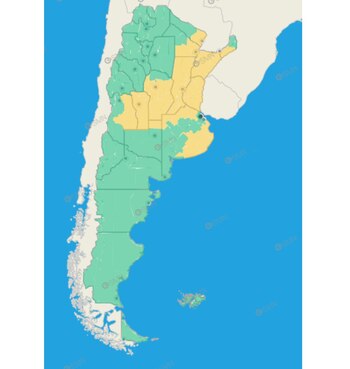 El mapa de alertas del