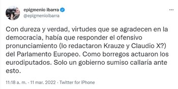 Ibarra señaló que la diplomacia