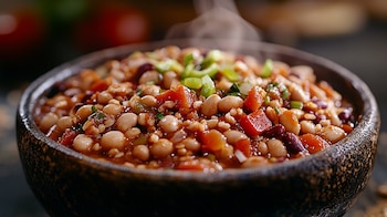 Este bowl de chili contiene