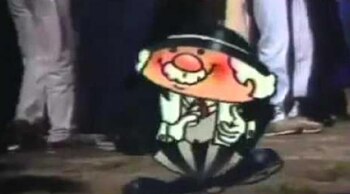 Caricatura original de Don Evaristo