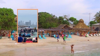 Video de fuerte pelea en una playa de Cartagena: un grupo de jóvenes habría agredido a un lanchero local y se desató el caos
