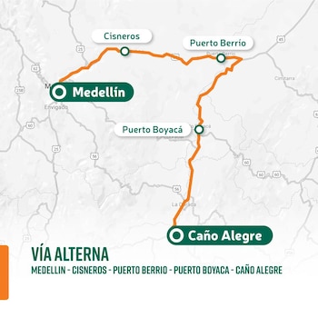 Ruta alterna. Imagen tomada de