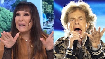 Moria Casán se burló de Mick Jagger en la tribuna de Inglaterra en el triunfo de Argentina: “Era una tía”