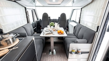 El "comedor" del motorhome