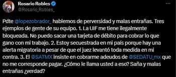 La exsecretaria de Estado habló