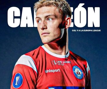 Oliver Sonne celebró un gol