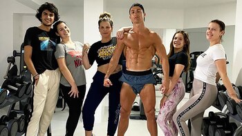 Cristiano Ronaldo se entrena en