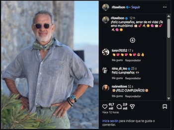 Rita Wilson celebró el cumpleaños de Tom Hanks. (Instagram)