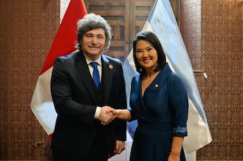 Javier Milei y Keiko Fujimori
