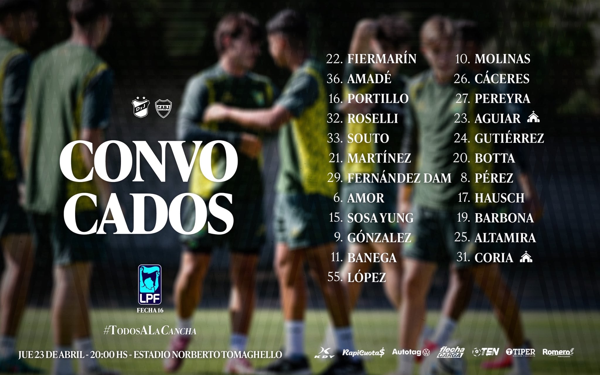 La lista del Halcón de Varela para medirse con Boca