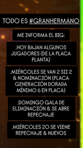 El miércoles determinará dos eliminaciones decisivas antes del inicio del repechaje en Gran Hermano Generación Dorada